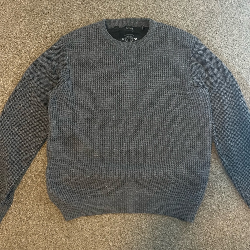 Buffalo David Bitton Charcoal Crewneck Sweater